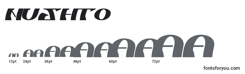 NuShto Font Sizes