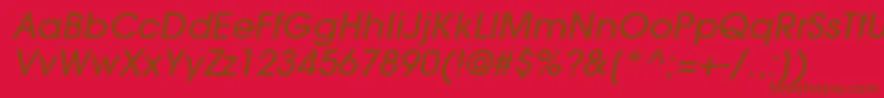 More about ItcAvantGardeGothicLtMediumOblique Font ItcAvantGardeGothicLtMediumOblique Font – Brown Fonts on Red Background