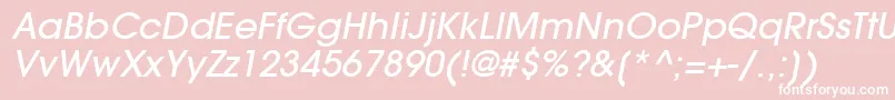 ItcAvantGardeGothicLtMediumOblique Font – White Fonts on Pink Background