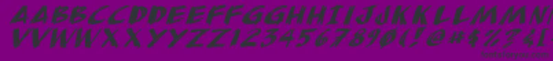 Шрифт Anudi – чёрные шрифты на фиолетовом фоне
