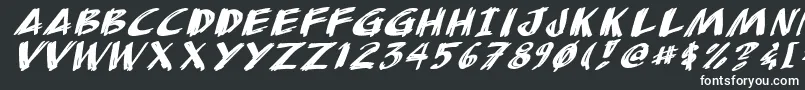 Anudi Font – White Fonts on Black Background