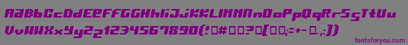 Pormr Font – Purple Fonts on Gray Background