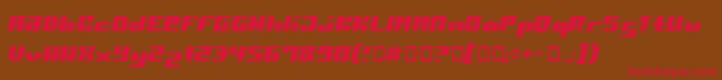 Pormr Font – Red Fonts on Brown Background