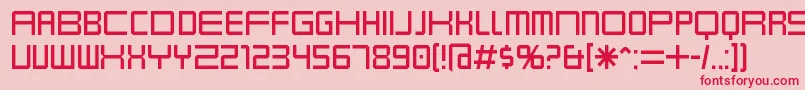 KarnivoreLite Font – Red Fonts on Pink Background