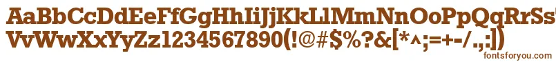 Шрифт StaffordBold – коричневые шрифты на белом фоне