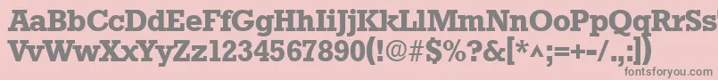 StaffordBold Font – Gray Fonts on Pink Background