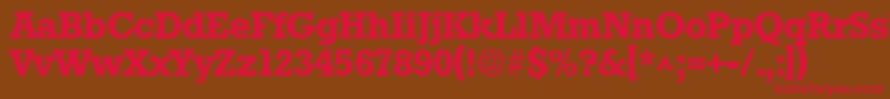 StaffordBold Font – Red Fonts on Brown Background