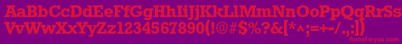 Więcej informacji o czcionce StaffordBold Czcionka StaffordBold – czerwone czcionki na fioletowym tle