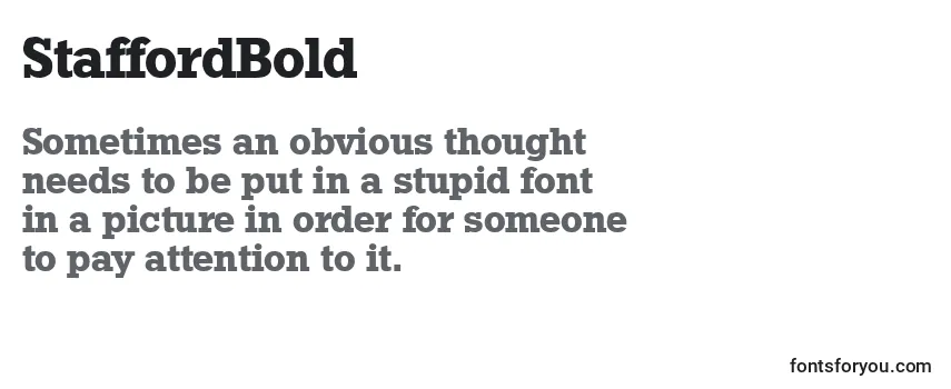 Review of the StaffordBold Font