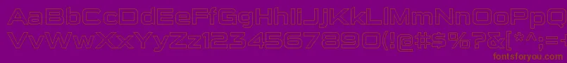 SuigenerisolRegular Font – Brown Fonts on Purple Background