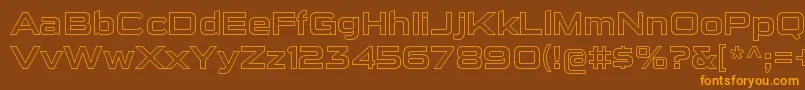 SuigenerisolRegular Font – Orange Fonts on Brown Background