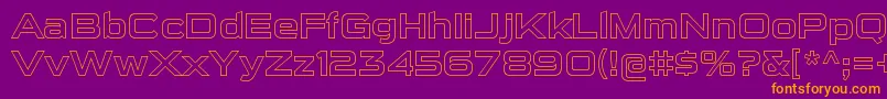 SuigenerisolRegular Font – Orange Fonts on Purple Background