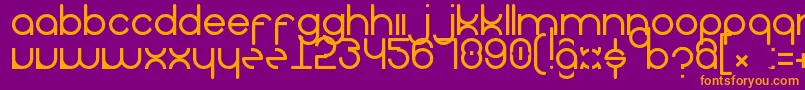 Police DroppingTearsSans – polices orange sur fond violet