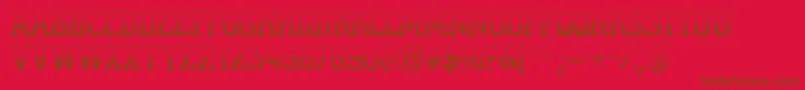 Police Cityno5 – polices brunes sur fond rouge