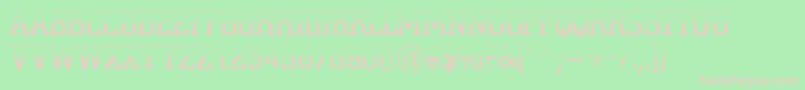 Cityno5 Font – Pink Fonts on Green Background