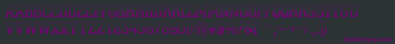 Cityno5 Font – Purple Fonts on Black Background