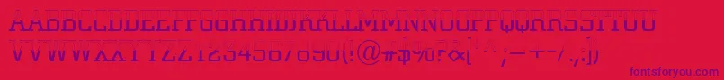 Cityno5 Font – Purple Fonts on Red Background