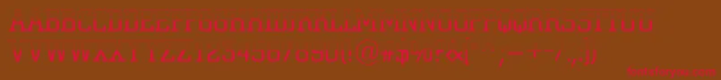 Cityno5 Font – Red Fonts on Brown Background
