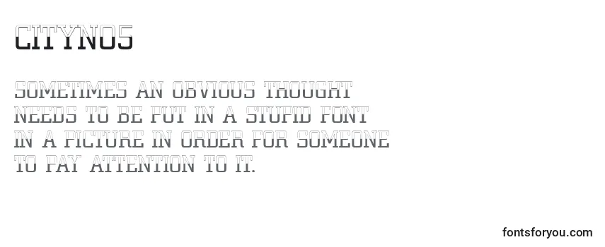 Cityno5 Font