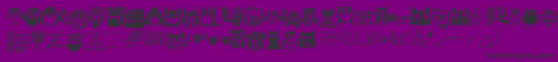 Owlmazing Font – Black Fonts on Purple Background