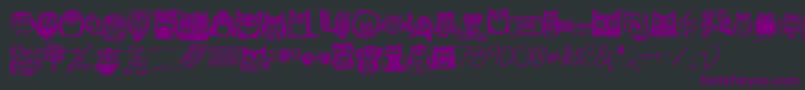 Owlmazing Font – Purple Fonts on Black Background