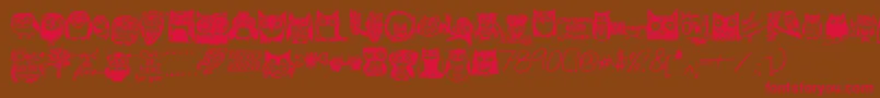 Owlmazing Font – Red Fonts on Brown Background