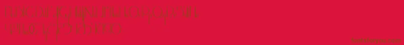 TheBlackManba Font – Brown Fonts on Red Background