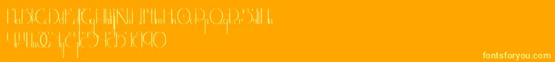 TheBlackManba Font – Yellow Fonts on Orange Background