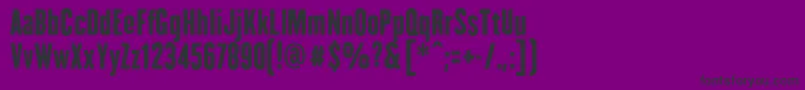 H.H.SamuelFontDefharo Font – Black Fonts on Purple Background