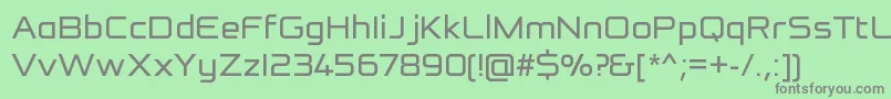 フォントReformationSansRegular – 緑の背景に灰色の文字