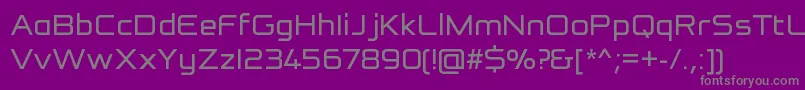 ReformationSansRegular Font – Gray Fonts on Purple Background