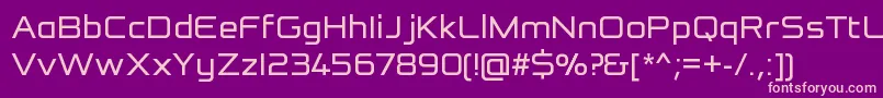 ReformationSansRegular Font – Pink Fonts on Purple Background