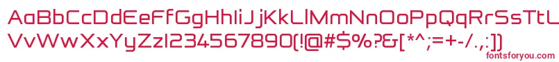 フォントReformationSansRegular – 赤い文字