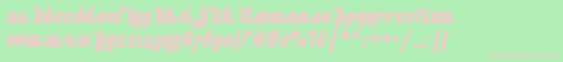 Catalunyachoochoonf Font – Pink Fonts on Green Background