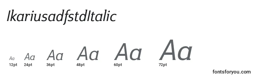 Размеры шрифта IkariusadfstdItalic