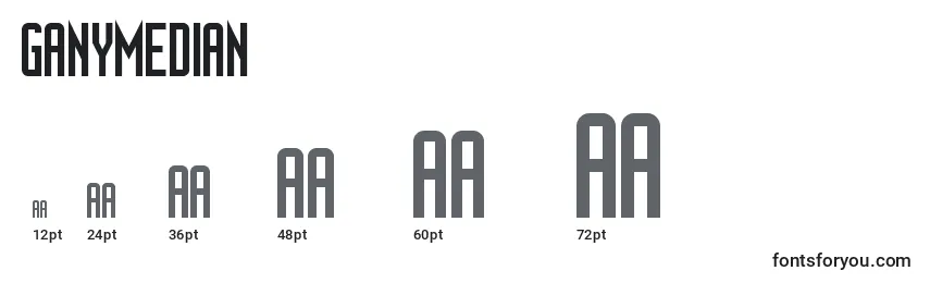 Ganymedian Font Sizes