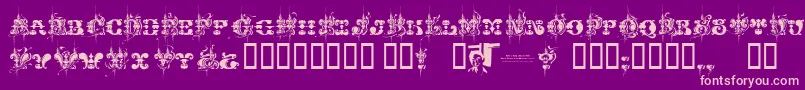 Chasezenjingletruckkarachi Font – Pink Fonts on Purple Background