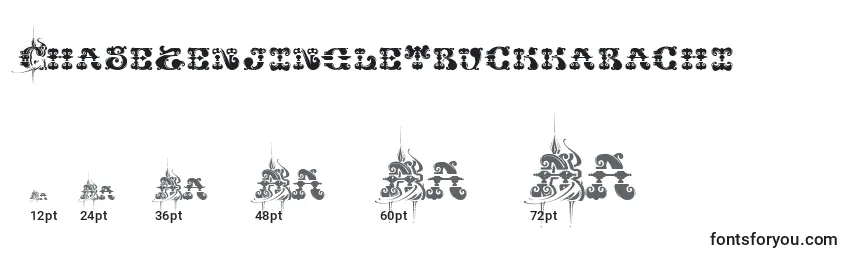 Размеры шрифта Chasezenjingletruckkarachi