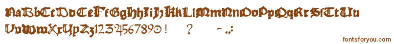 Rhymechronicle1494 Font – Brown Fonts on White Background