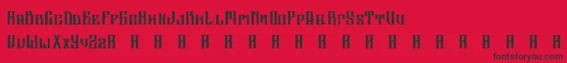 AltrashedBroken Font – Black Fonts on Red Background