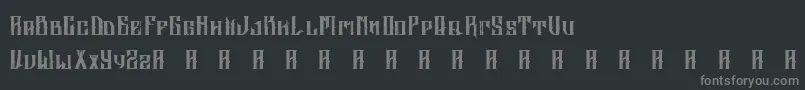 フォントAltrashedBroken – 黒い背景に灰色の文字