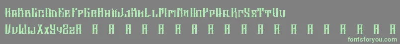 AltrashedBroken Font – Green Fonts on Gray Background