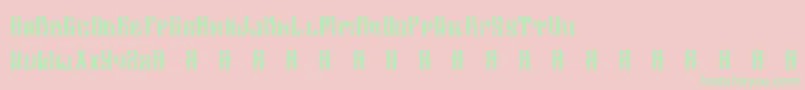 AltrashedBroken Font – Green Fonts on Pink Background