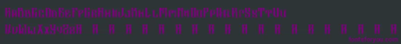 フォントAltrashedBroken – 黒い背景に紫のフォント