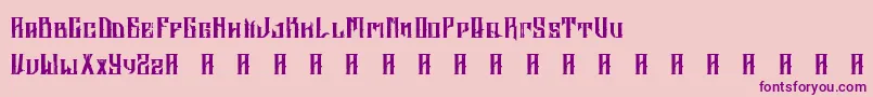 AltrashedBroken Font – Purple Fonts on Pink Background