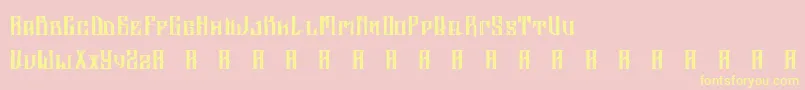 AltrashedBroken Font – Yellow Fonts on Pink Background