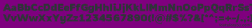 AminoBlack-fontti – mustat fontit violetilla taustalla