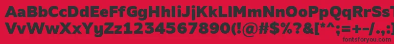 AminoBlack Font – Black Fonts on Red Background