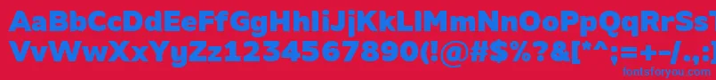 fuente AminoBlack – Fuentes Azules Sobre Fondo Rojo