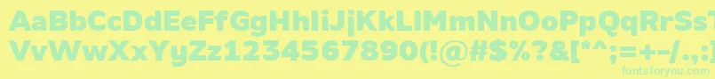 En savoir plus sur la police AminoBlack Police AminoBlack – polices vertes sur fond jaune